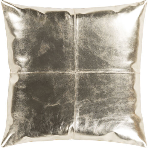 Ritz 18 X 18 inch Metallic Gold Pillow Kit, Square