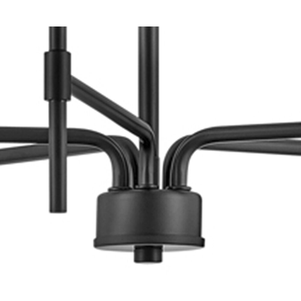 Hux LED 28 inch Black Chandelier Ceiling Light