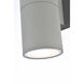 Raine 2 Light 12 inch Silver Outdoor Wall Light
