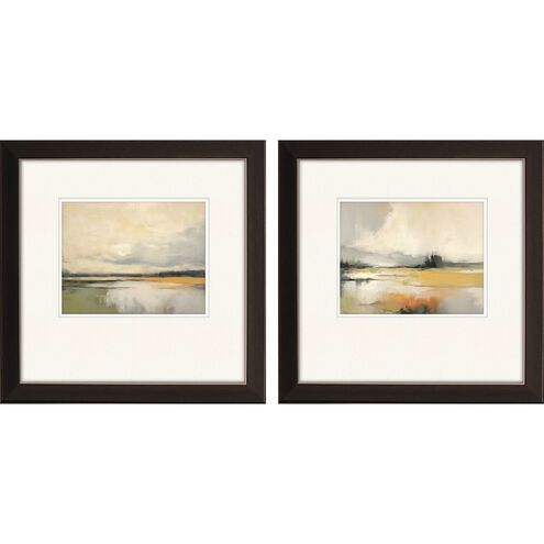 Waterside Collection Metallic Bronze With A Pewter Lip Framed Art