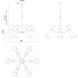 Alora Mood Blake 6 Light 32 inch White Chandelier Ceiling Light in White and Aged Gold