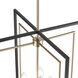 Noelle 8 Light 20 inch Matte Black/Modern Gold Indoor Pendant Ceiling Light