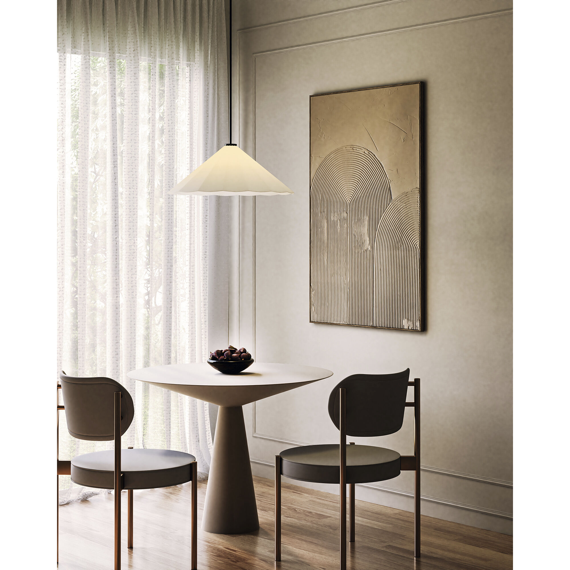 Alora Mood Serena Pendant Ceiling Light in Matte Black