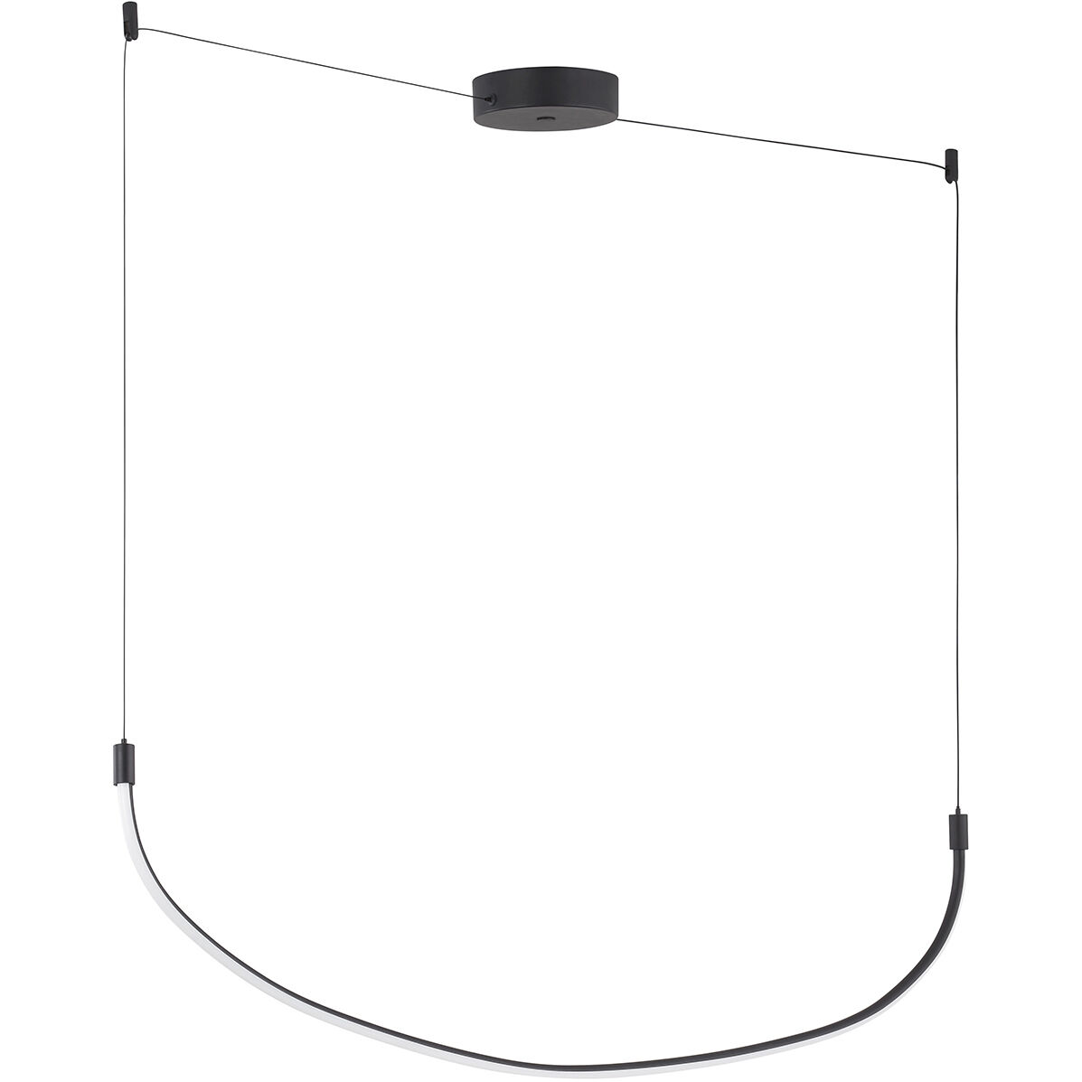 Talis LED 36.63 inch Black Linear Pendant Ceiling Light