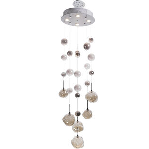Sylas 4 Light 16 inch Polished Chrome Hanging Fixture Ceiling Light