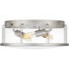 Ludlow 3 Light 13.25 inch Brushed Nickel Flush Mount Ceiling Light