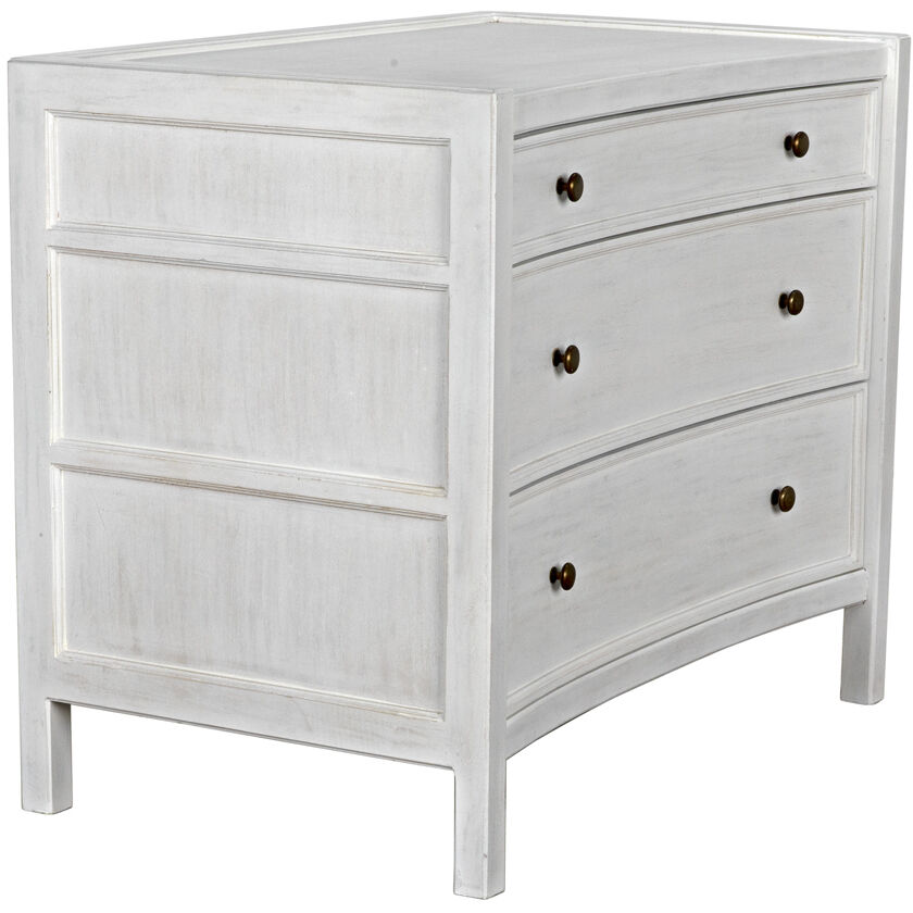 Hampton 36 X 31 inch White Wash Side Table