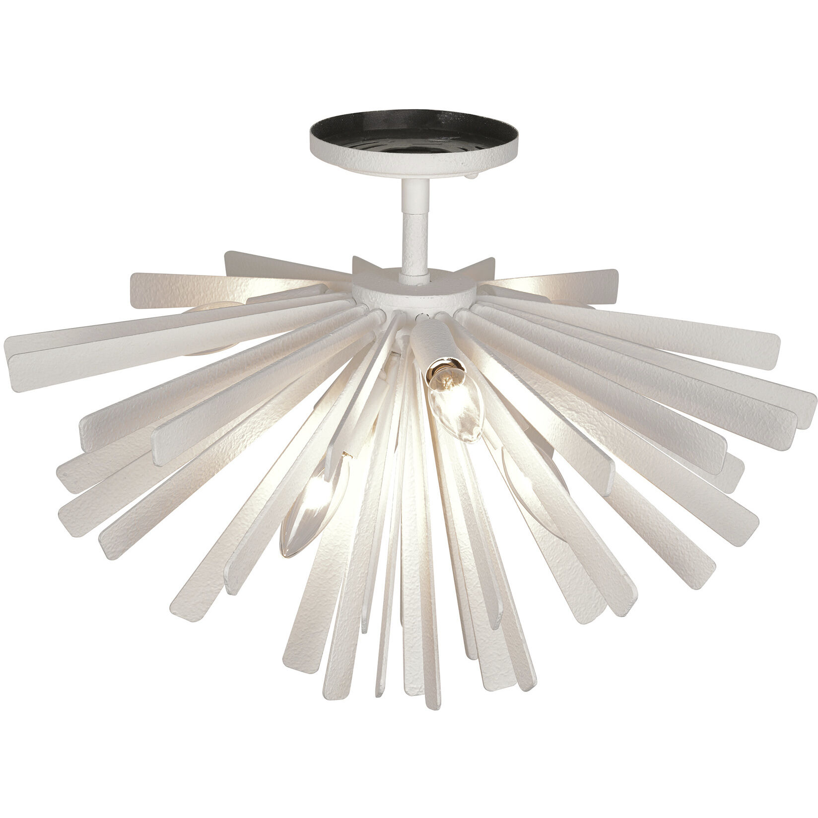 Confluence 6 Light 20 inch Piastra White Flush Mount Ceiling Light