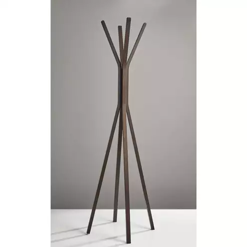 Toby Coat Rack Adesso WK3809-15 Toby 68 inch Plywood with Natural Oak Wood Veneer Coat ...