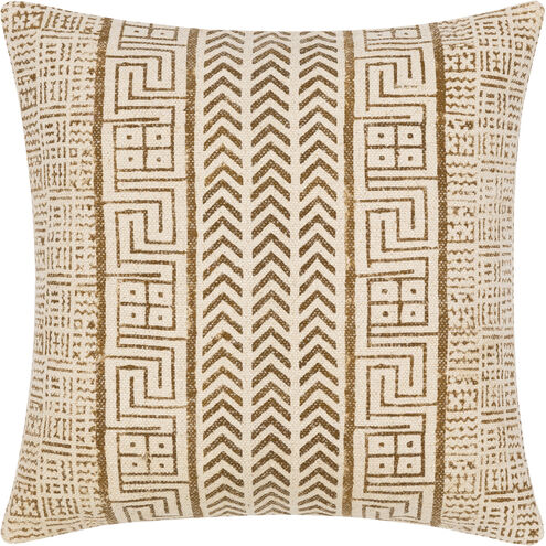 Janya 18 inch Light Beige Pillow Kit in 18 x 18, Square