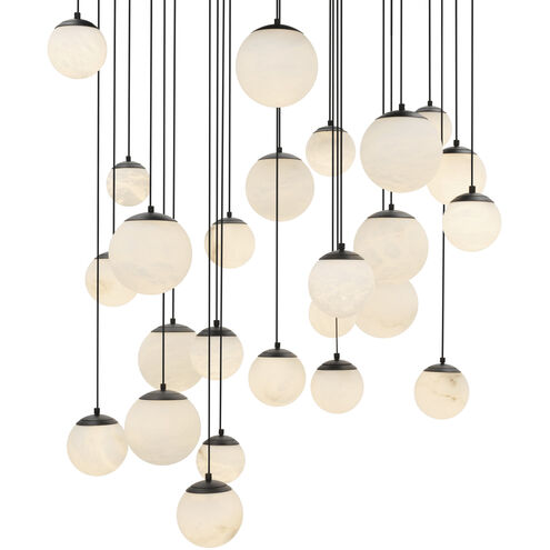 Pisces 25 Light 28 inch Black Pendant Ceiling Light
