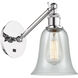 Ballston Hanover 1 Light 6.25 inch Polished Chrome Sconce Wall Light in Fishnet Glass