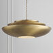 Gia 4 Light 29.5 inch Aged Brass Pendant Ceiling Light