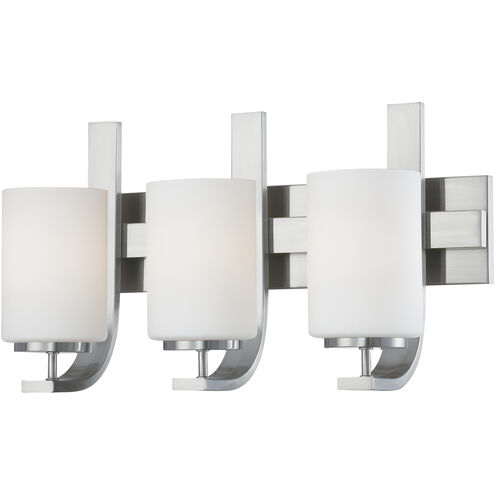 Pendenza 3 Light 20 inch Brushed Nickel Vanity Light Wall Light