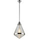 Willard 1 Light 13.5 inch Polished Nickel Pendant Ceiling Light in Clear Prismatic Glass