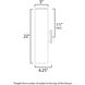 Outpost LED 22 inch Brushed Aluminum Outdoor Wall Mount