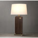 Laurel 30 inch 9 watt Dark Walnut and Weathered Brass Table Lamp Portable Light