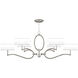 Allegretto 6 Light 63 inch Silver Chandelier Ceiling Light
