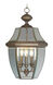 Monterey 3 Light 12.5 inch Bronze Outdoor Pendant Lantern