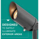 Issac 12v 8.00 watt Satin Black Accent Spot Light in Non-LED