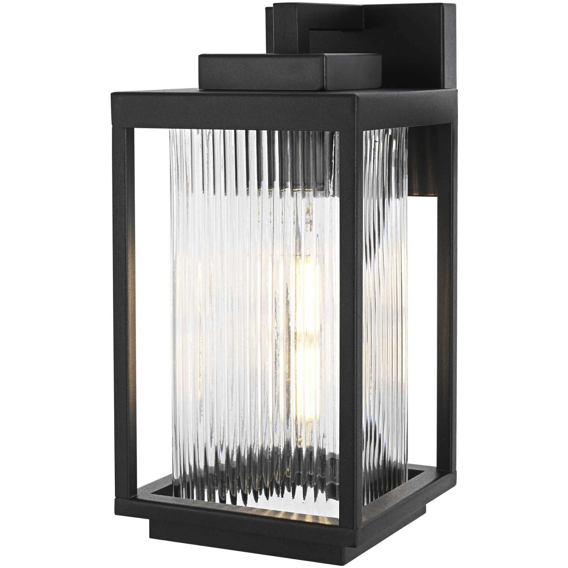 Ludlow 1 Light 12.5 inch Black Outdoor Wall Sconce