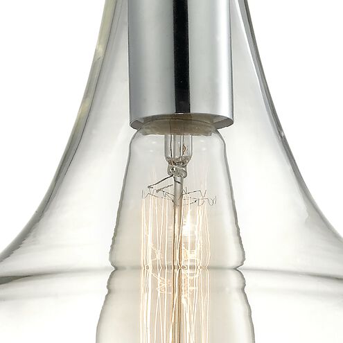 Orbital 1 Light 10 inch Polished Chrome Mini Pendant Ceiling Light