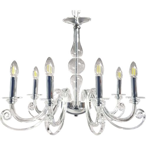 Eirene 6 Light 27.75 inch Polished Nickel Chandelier Ceiling Light