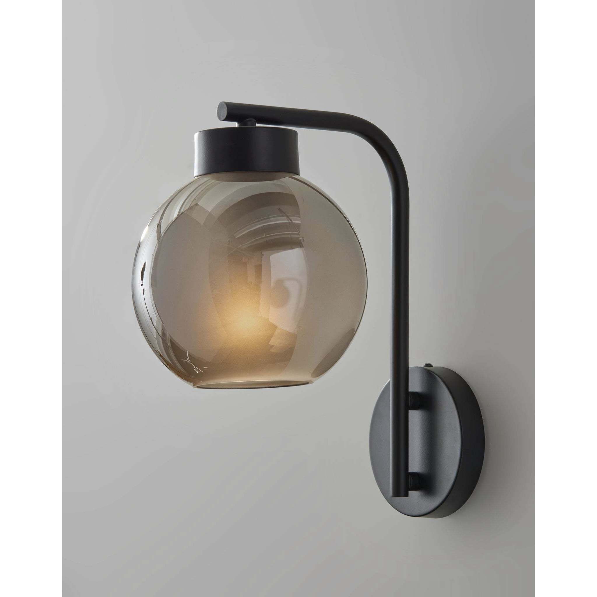 Atticus 5 inch Black Wall Lamp Wall Light