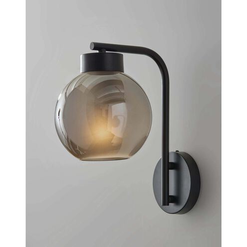 Atticus 5 inch Black Wall Lamp Wall Light