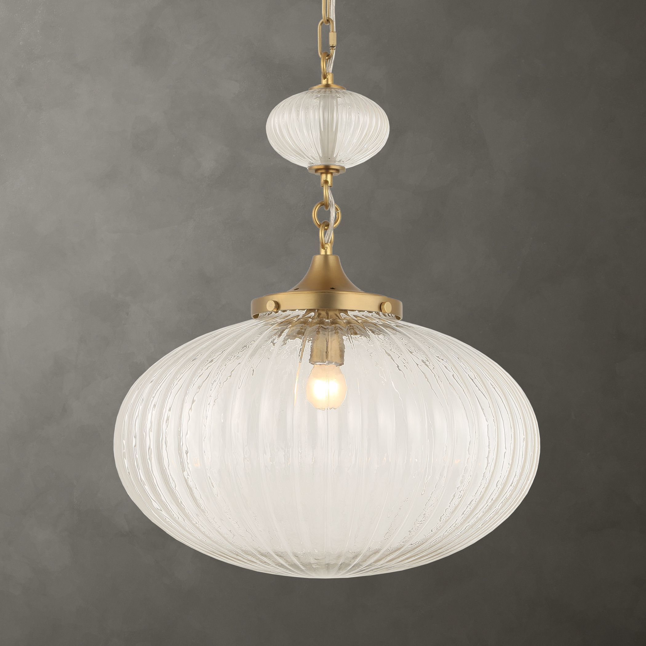 Bellaire 1 Light 16.5 inch Matte Brushed Gold Pendant Ceiling Light