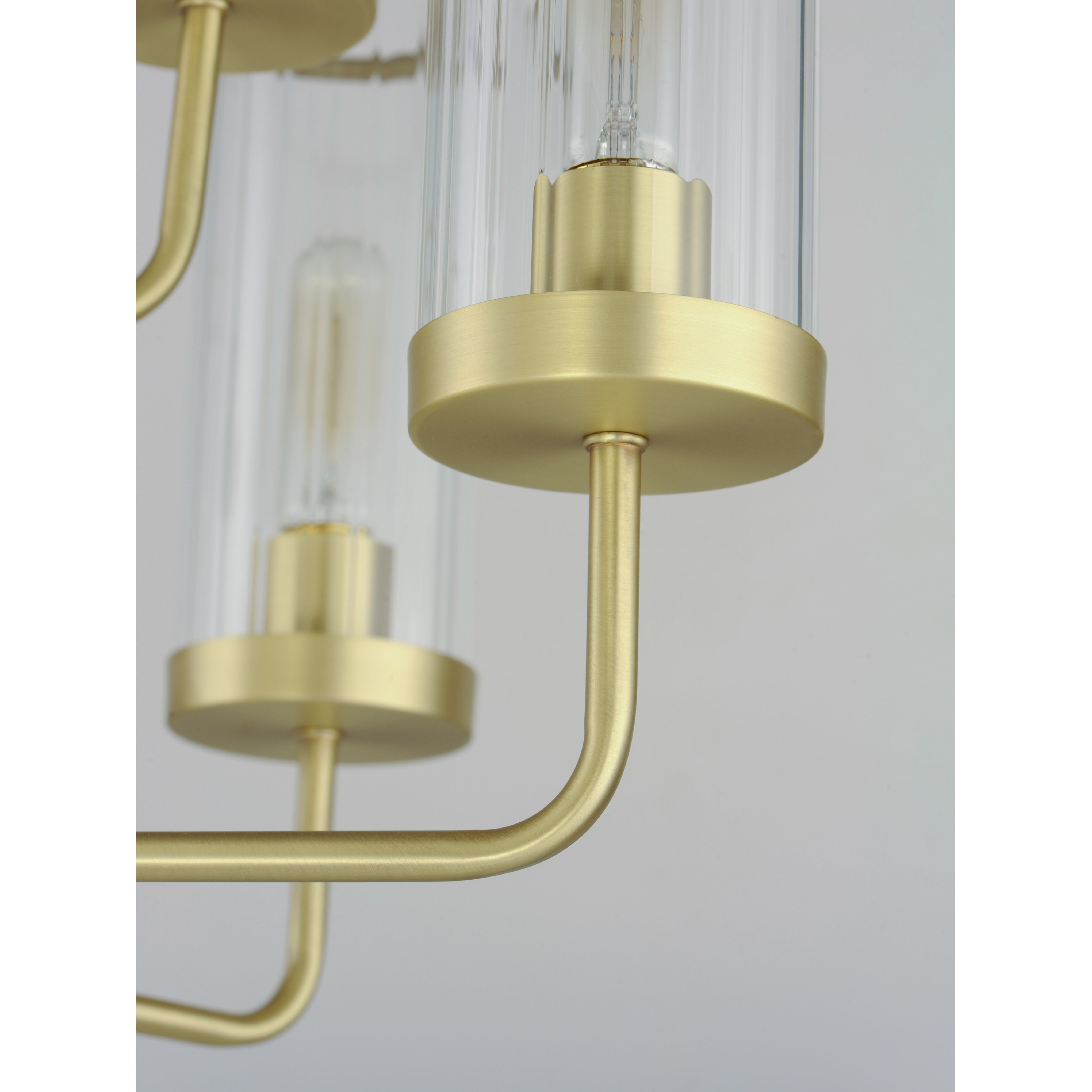 Crosby 9 Light 28 inch Satin Brass Chandelier Ceiling Light