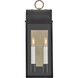 Heritage Campbell Outdoor Wall Mount in Black with Burnished Bronze