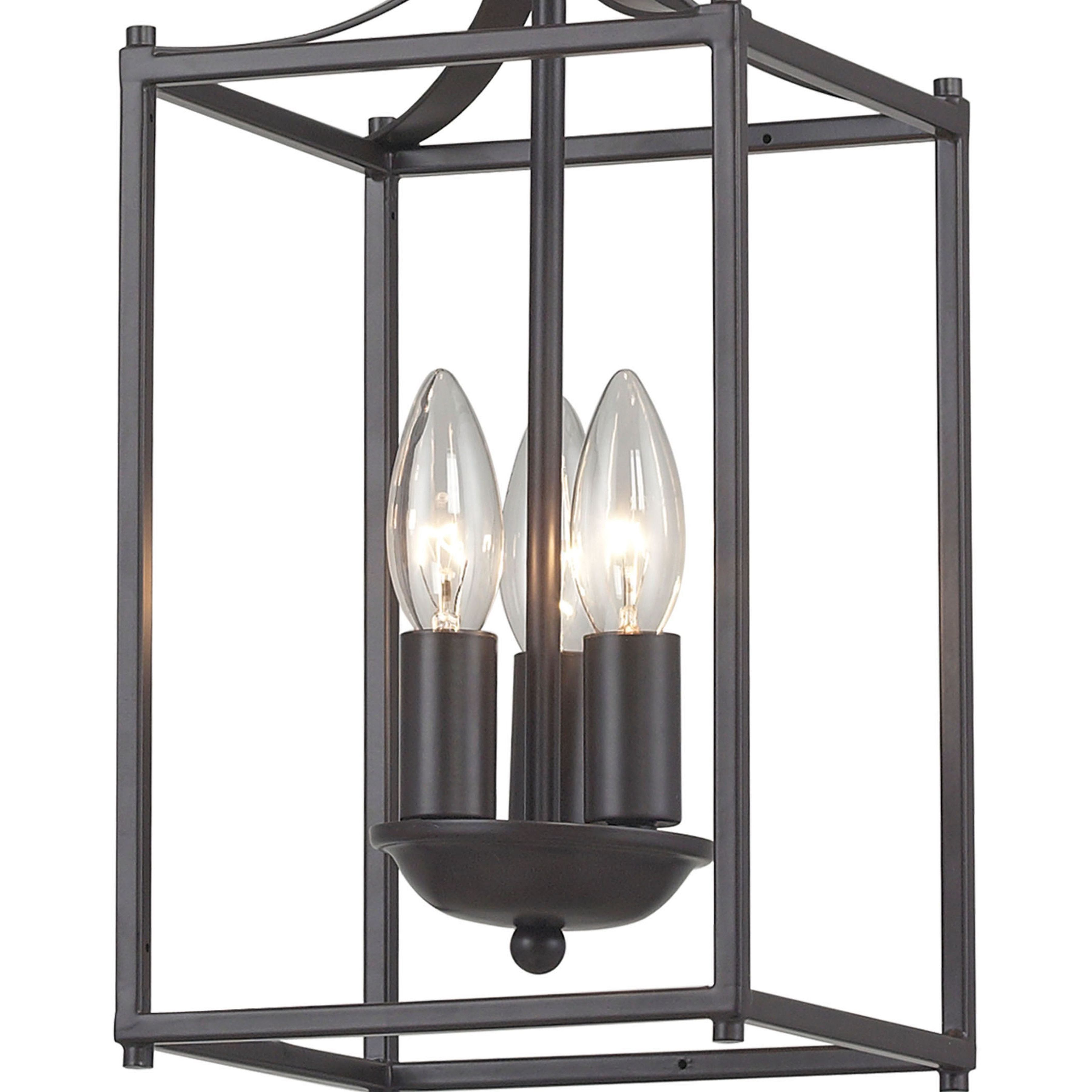 Arthur 3 Light 7 inch Oil Rubbed Bronze Mini Pendant Ceiling Light