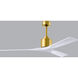 Atlas Nan 60 inch Brushed Brass with Matte White Blades Ceiling Fan
