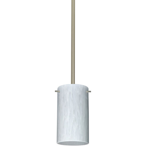 Stilo 7 1 Light Satin Nickel Stem Pendant Ceiling Light