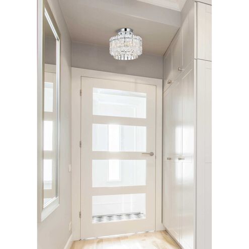 Emilia 3 Light 12 inch Chrome Flush Mount Ceiling Light