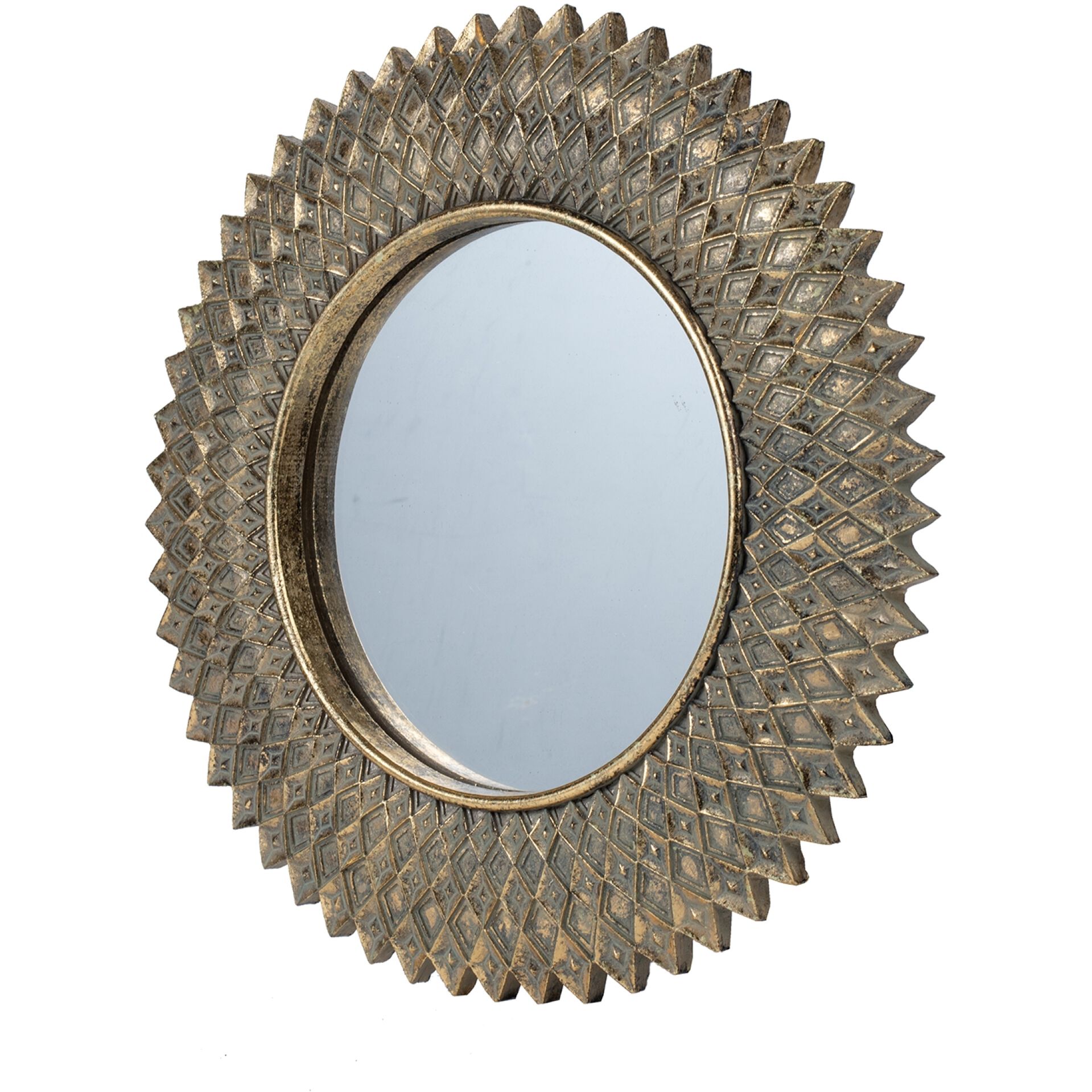 Diamond 13.2 X 13.2 inch Antique Gold Mirror