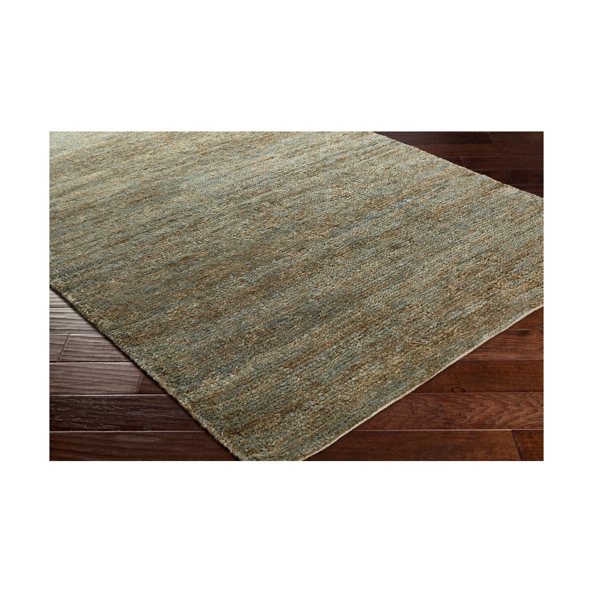 Essential 96 X 30 inch Dark Green/Sage/Light Gray/Dark Brown Rugs, Jute