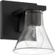 Gilford 1 Light 7.25 inch Matte Black Vanity Light Wall Light