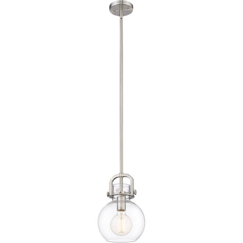 Newton Newton Sphere LED 8 inch Brushed Satin Nickel Mini Pendant Ceiling Light