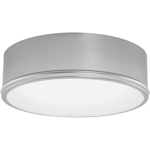 Getty 2 Light 12 inch Brushed Nickel with Frosted White Flush Mount Ceiling Light