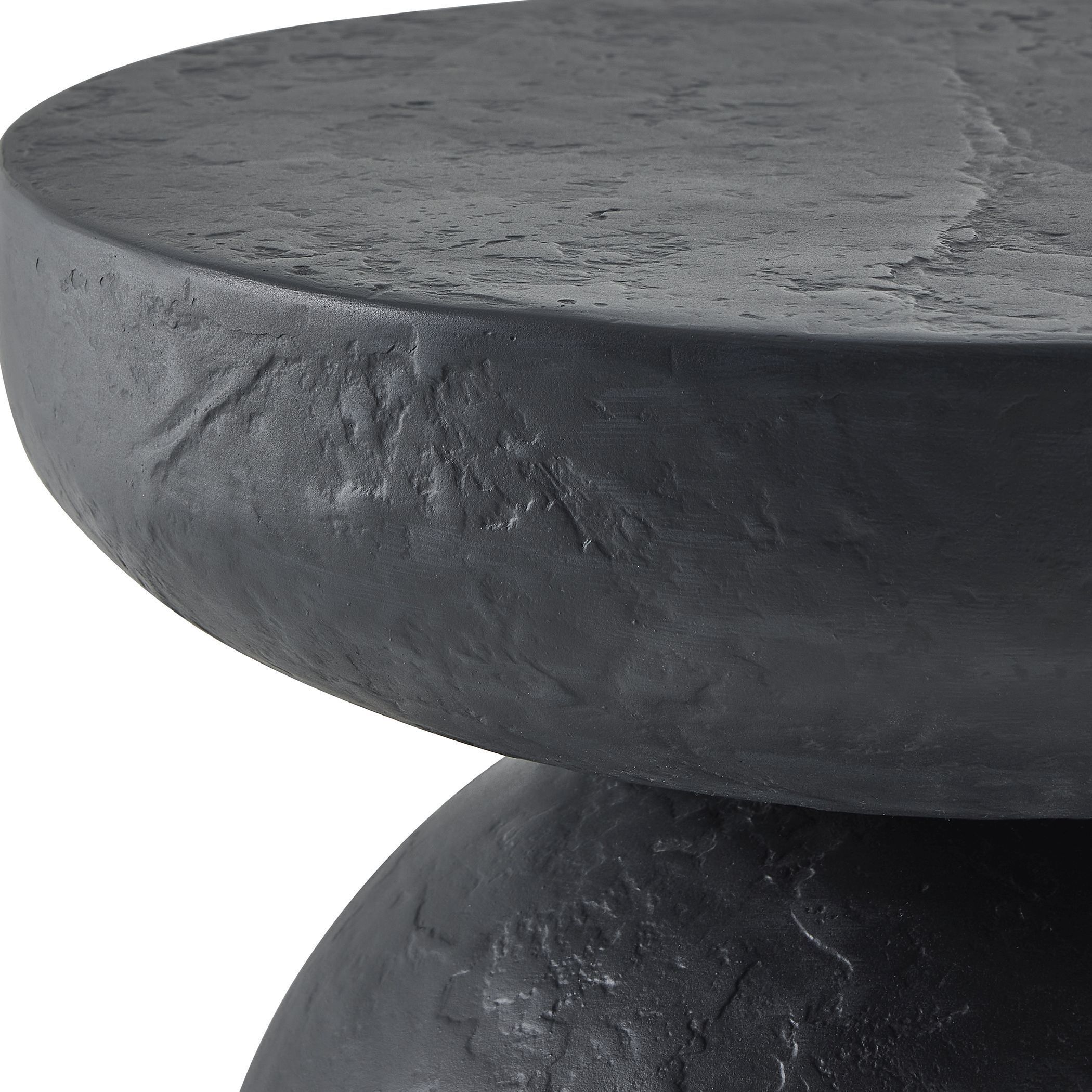 Hurlee 20 X 15.5 inch Black Slate Outdoor Accent Table