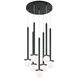 Reigndrop 7 Light 17.75 inch Matte Black Pendant Ceiling Light