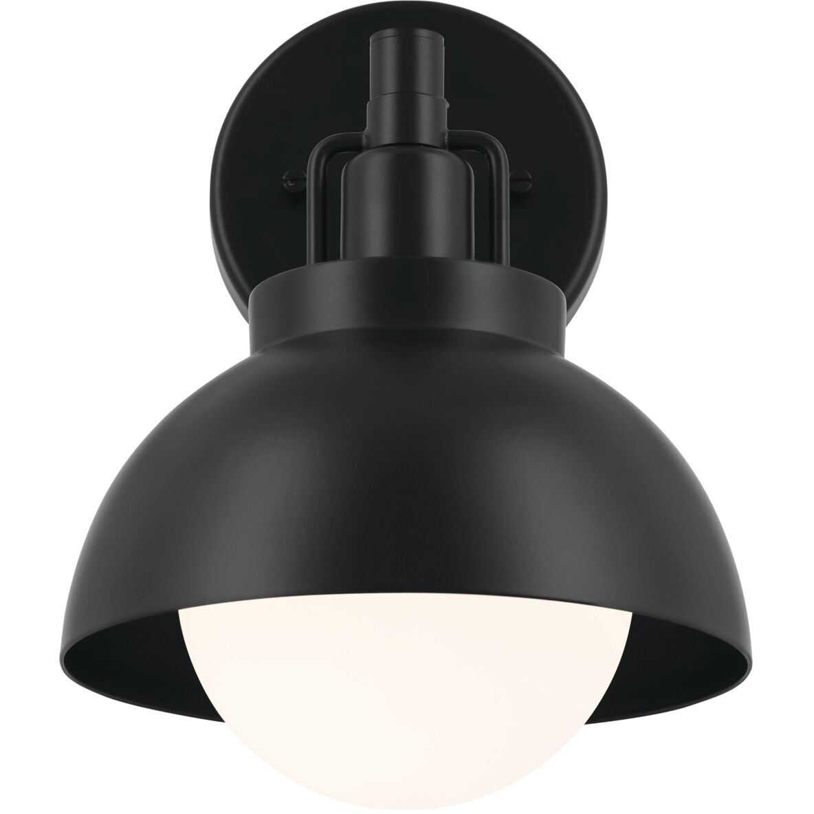 Niva LED 8 inch Black Semi Flush Mount Ceiling Light