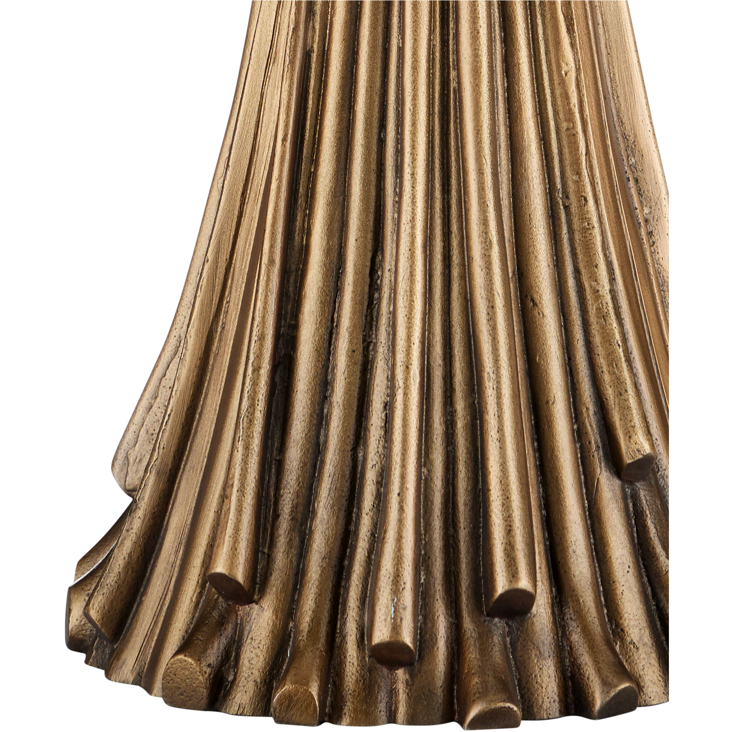 Baroque 33 inch 150 watt Antique Brass Table Lamp Portable Light