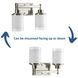 Alexa 2 Light 13 inch Brushed Nickel Bath Vanity Wall Light