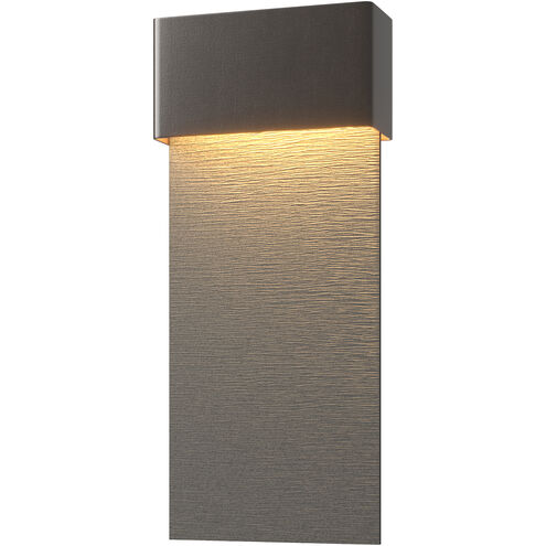 Stratum LED 21.8 inch Coastal Oil Rubbed Bronze and Coastal Natural Iron Outdoor Sconce in Coastal Oil Rubbed Bronze/Coastal Natural Iron, Large