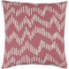 Somerset 22 X 22 inch Rose and Beige Throw Pillow