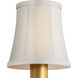 Visual Comfort Clip Champagne Silk Bell Empire 4.25 inch Empire Shade, 4in