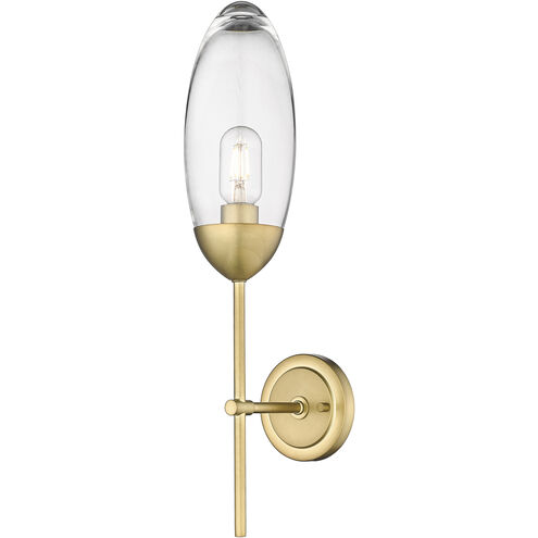 Arden 1 Light 4.5 inch Rubbed Brass Wall Sconce Wall Light